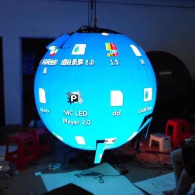 China Flexible Indoor Hanging Led Video Ball Display , Led Ball Screen Energy Saving for sale