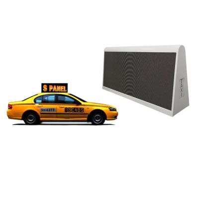 China Outdoor full color taxi top screen P5 P4 led display board for moving advertising for sale