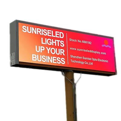 China Fixed led Advertising Billboard Video Screen Outdoor Waterproof P8 5000CD/sQM for sale