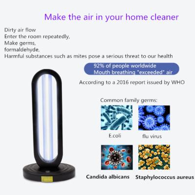 Chine Lampe germicide UV portative à télécommande de l'ozone 38W à vendre