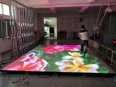 China Exhibición llevada a todo color de alquiler llevada interior de la pared video P4.81 HD Dance Floor para el acontecimiento en venta
