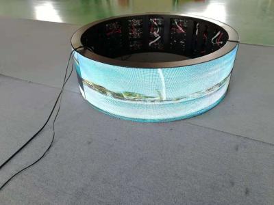 China Curved 360 degree SMD2121 1200cd/m2 Flexible Led Screen for sale