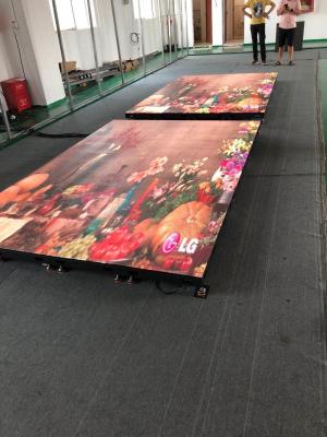 China LED Dance Floor Screen Of Interactive Radar System P3.91 500*1000mm Aluminum Cabinet for sale