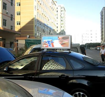 China 3G Wireless Wifi Taxi LED Display Full Color Double Sides Bus Led Display Screen for sale