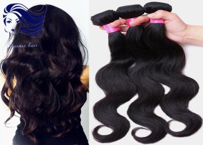 Chine Cheveux profonds péruviens de Vierge de vague du noir 18inch de prolongements légers de cheveux à vendre