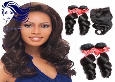 China Peruvian Remy Double Weft Hair Extensions Tangle Free For Short Hair for sale