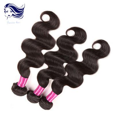 China Categoria peruana do cabelo preto 8A das extensões do cabelo do Virgin da onda do corpo 12 polegadas à venda