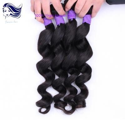 China Double Wefted Human Hair Extensions 24 Inch , Virgin Peruvian Hair Bundles for sale