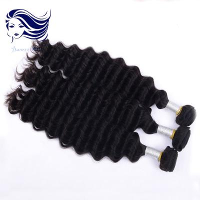 China Deep Wave Natural 6A Grade Peruvian Hair Weave 3.5Oz Tangle Free for sale