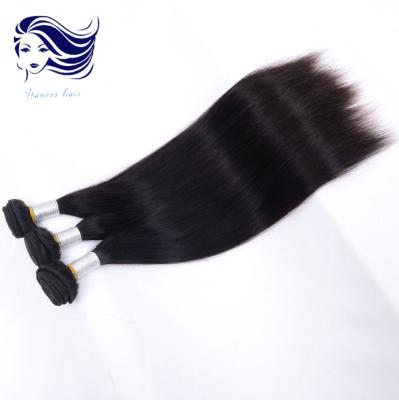 China Extensões brasileiras do cabelo do Virgin de seda humano da categoria reta 6A 16 polegadas à venda