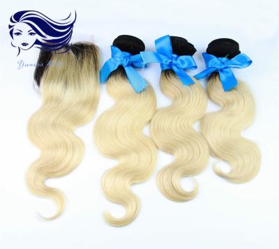 China Blonde Human Hair Extensions for sale