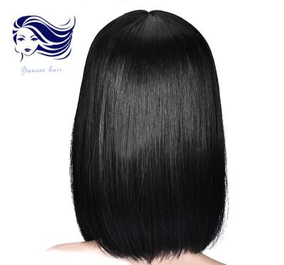 China Unprocessed Human Hair Front Lace Wigs / Silk Top Full Lace Wigs for sale