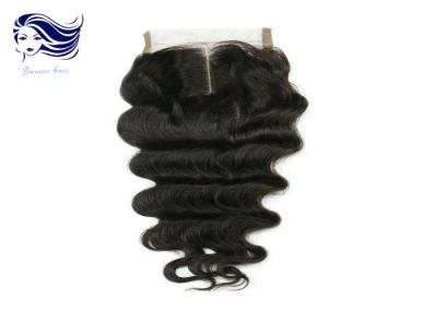 China Virgin Remy Middle Part Lace Closure Silk Straight Lace Closure for sale