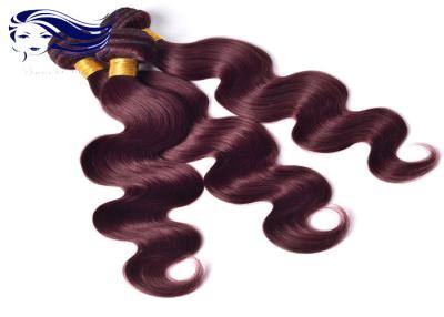 中国 二重よこ糸によって着色された人間の毛髪延長は人間の毛髪の織り方を着色しました 販売のため