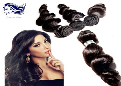 China Free Shedding  Human Brazilian Hair Extensions Natural Double / Strong Weft for sale