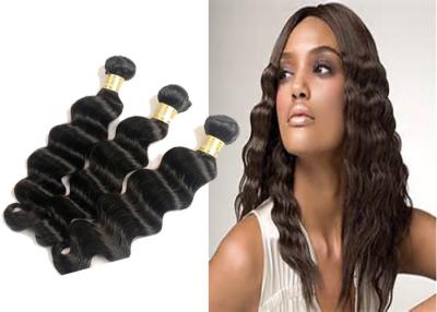 China Keine verschüttende Jungfrau-brasilianische Haar-Erweiterungs-schwarzer Körper-gewelltes Haar-Webart zu verkaufen