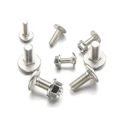China Carriage Bolts DIN603 Round Head Square Neck Bolt With Flange Nuts Bolt for sale