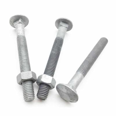 China Hot Dipped Galvanised Coach Bolts Carriage Bolt Hex Head Coach Bolts for sale
