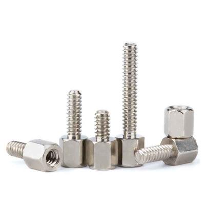 China Copper Nickel Plating Stainless Steel Flat Head Screws Hexagon Brass Bolt for sale