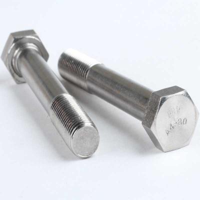 China DIN 931 Partially Threaded Stainless Steel Hex Head Bolts Nuts Carbon Steel Gr8.8 for sale