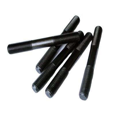 China Black Colored ASTM A193 Threaded Rod Stud Bolts Carbon Steel tensile strength of stainless steel bolt for sale