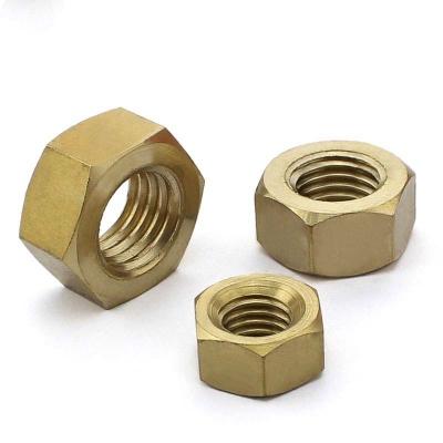 China M1.4-M24 Stock Brass Hex Jam Nuts DIN934 Standard Grade A2 For Bicycles for sale
