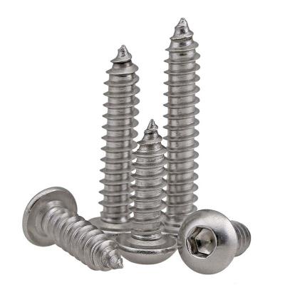 China Self Tapping Button Head Hex Drive Screw M3 12mm Screws For Trailer Deck for sale