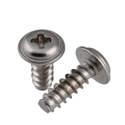 China M2.6 201 Stainless Steel Self Tapping Screws Rounded Head Blunt Lamps Use for sale