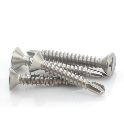 China M5.5 Flat Head Self Tapping Metal Screws , GB 13-125mm Stainless Steel Furniture Screws for sale