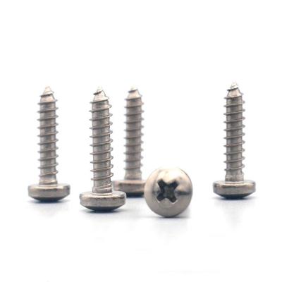 China Titanium Steel Round Head Self Tapping Screws 6-30mm Length M6 X 10mm Screw for sale