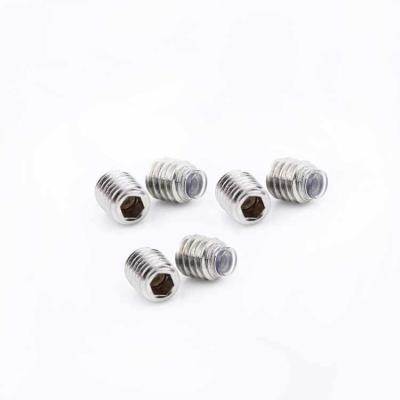 China M8 4-8mm Length PVC Tip Stainless Steel Set Screws For Door Knobs for sale
