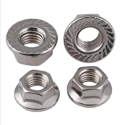 China M3-M16 Stainless Steel Serrated Flange Nuts for sale