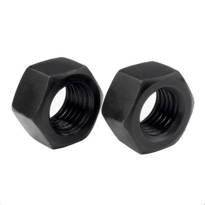 China Industry Machine Fasteners Black Zinc Plated Hex Jam Nuts Grade 4.8 Alloy Steel M2 M30 for sale