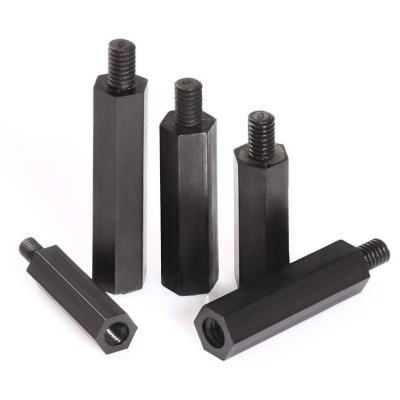 China Black Nylon Male Female Standoffs , Hex Type M4 Threaded Standoff For Machine for sale