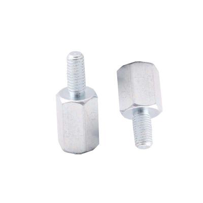 China Zinc Plated Male Female Hex Standoffs Threaded Type Grade 4.8 Size M4 for sale