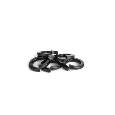 China Black Alloy Steel Washer , Split Spring Washer M2-M30 Grade 8.0 For Machine Bolts for sale