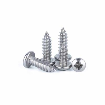 China Black Phosphated Pan Head Self Tapping Screws Stainless Steel / Carbon Steel for sale