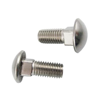 China M12 Stainless Steel Carriage Bolt DIN ASME ASNI Standard A2 Flat Head Screws for sale