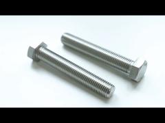 DIN 931 Partially Threaded Hex Head Stainless Steel Bolts and Nuts, Carbon Steel Gr 8.8