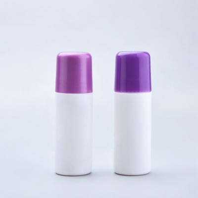 China 30ml 60ml 75ml Plastic Roller Ball Bottles Deodorant Empty Straight Circle for sale