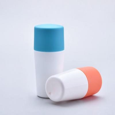 China Large Size Roll On Deodorant Bottles 75ml Plastic Roller Bottles for sale