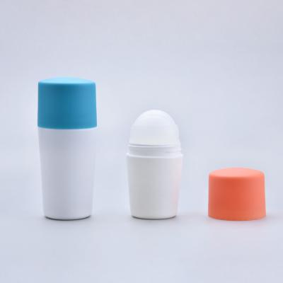 China Height 90mm Plastic Roller Ball Bottles Blue Color PP Material for sale