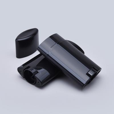 China 50g Black Deodorant Tubes Plastic With Smooth Surface for sale