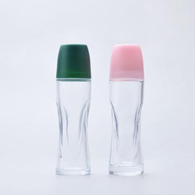 China 65ml Empty Deodorant Roller Bottles With Plastic Roller Ball for sale