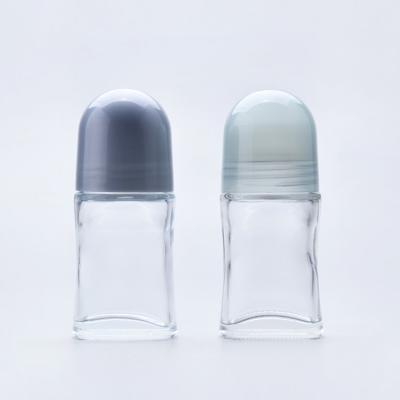 China Clear Perfume Roll On Deodorant Bottles Ball Diameter 28.6mm for sale
