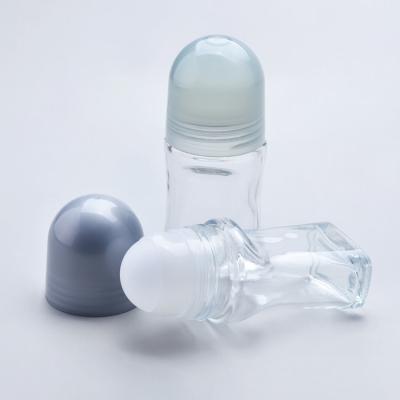 China 50ml Perfume Roller Bottles Height 110mm Glass Essential Oil Bottle for sale