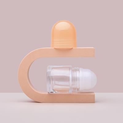 China 50ml Glass Roller Ball Bottles Perfume Clear Customized Label for sale