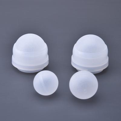 China Plastic Roller Ball Inserts 25.2mm Ball Diameter White PP Various Roll Caps for sale