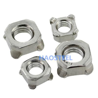 China Square Stainless Steel Welding Nut 201 304 304L 316 316L 321 2205 2520 2507 for sale