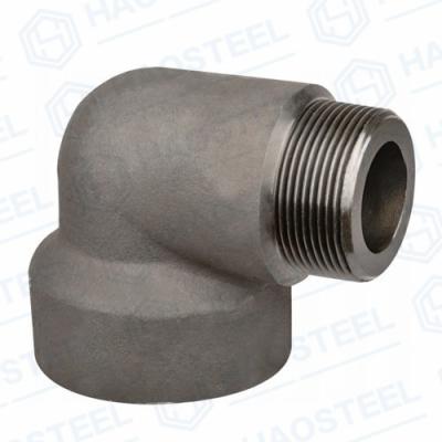 China Forged Socket Internal External Threaded Elbow CNC Machining ASME B16.11 for sale